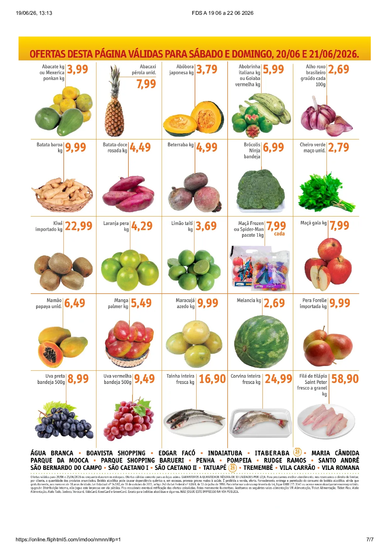 Ofertas do Sonda Supermercados